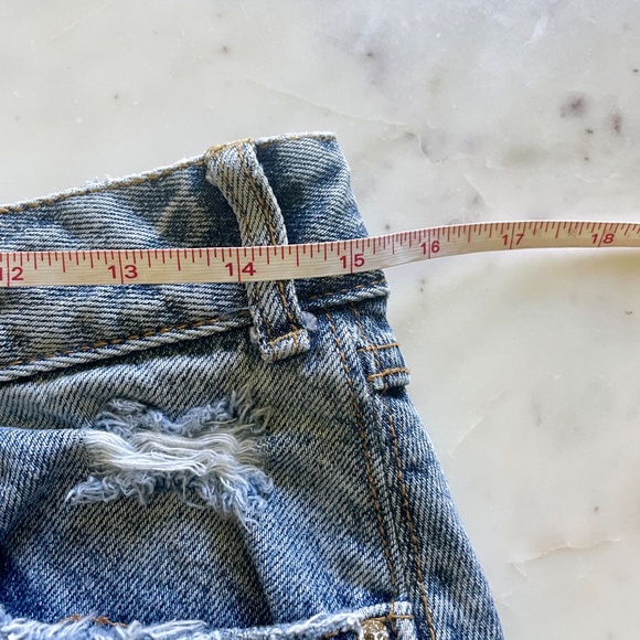 Zara Trafaluc Distressed Ripped Distressed Asymmetrical Midi Skirt - Picture 10 of 13